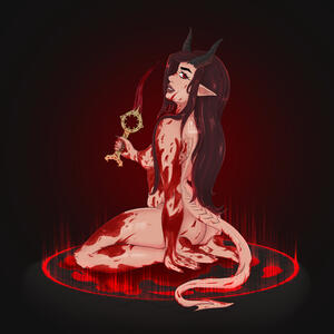 Estryd (my BG3 Dark Urge OC) - Pretadpole.